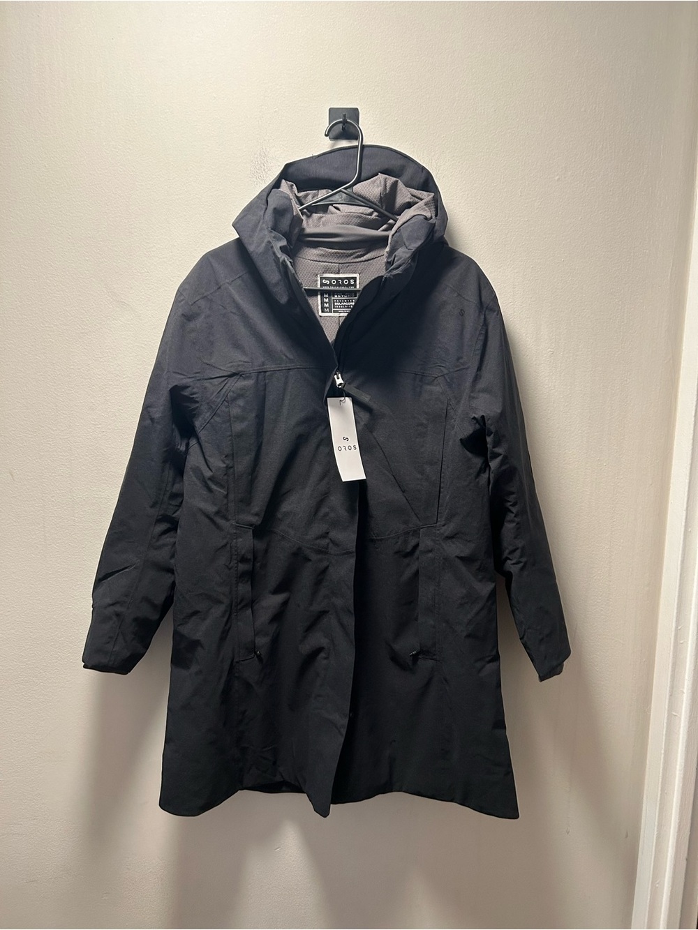 Women's Black Ski & Snow Hooded Coat